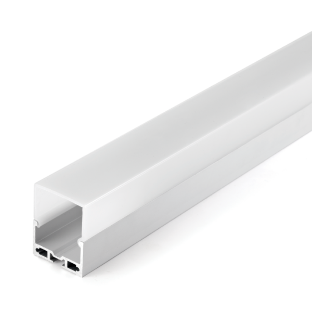 Suspended Strip Light Profile L2000mm W45mm Opal Aluminium - VB-ALP065-2M