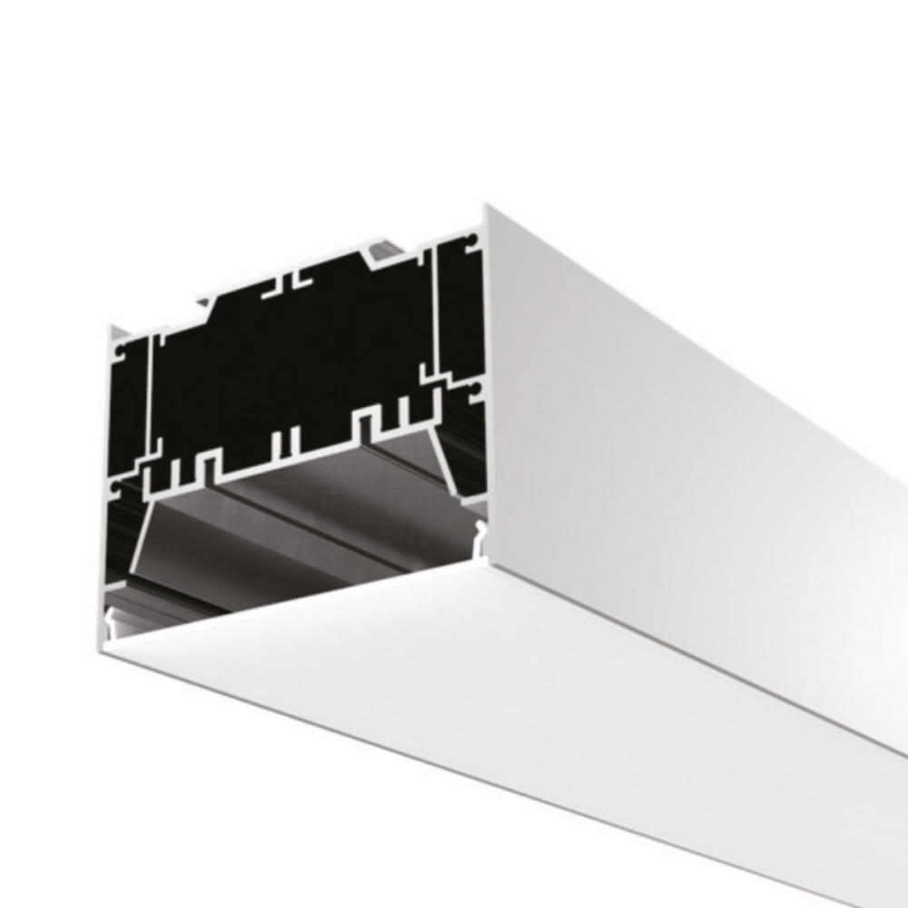 Surface Strip Light Profile L2500mm W100mm Aluminium - VB-ALP10075-2.5M