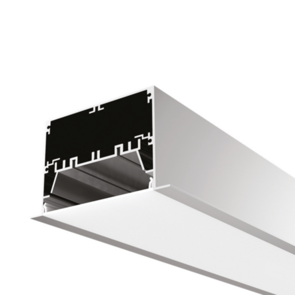 Surface Strip Light Profile L2500mm W125mm Aluminium - VB-ALP12575-2.5M