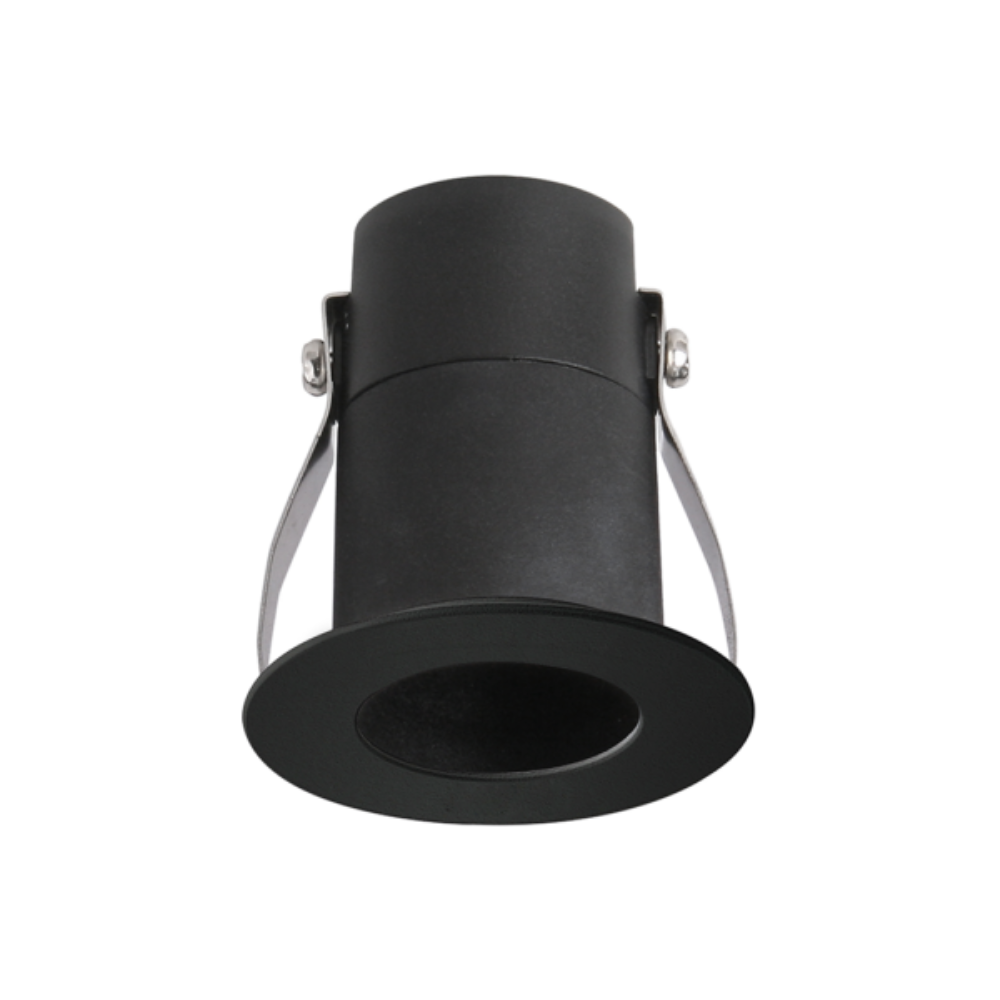 Buy Recessed LED Downlights Australia Recessed LED Downlight W45mm Black 3000K - VBLDL-370-4-30