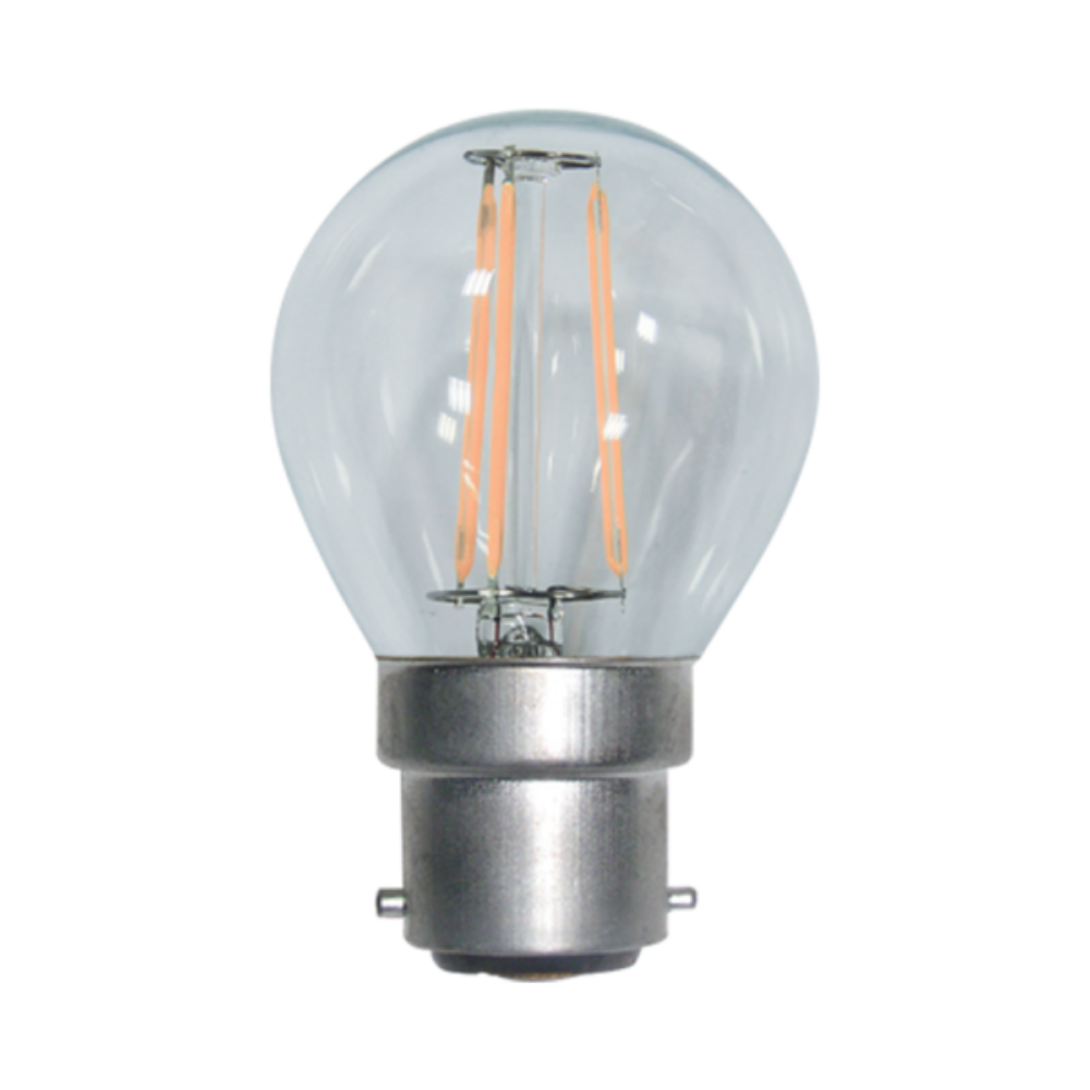 LED Filament Globe BC 240V 4W Glass 2700K - VBLF-4W-BC-DIM