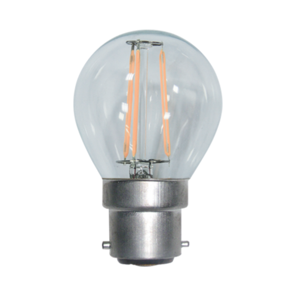 Buy LED Filament Globes Australia LED Filament Globe BC 240V 4W Glass 2700K - VBLF-4W-BC-DIM