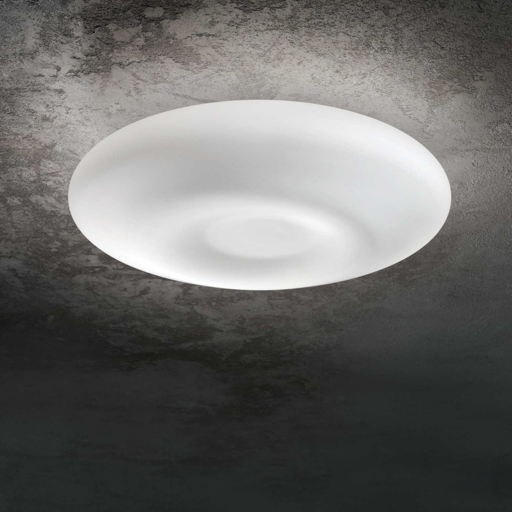 Buy Flush Mount Lights Australia Glory Pl2 D40 Flush Mount 2 Lights White Metal - 101132