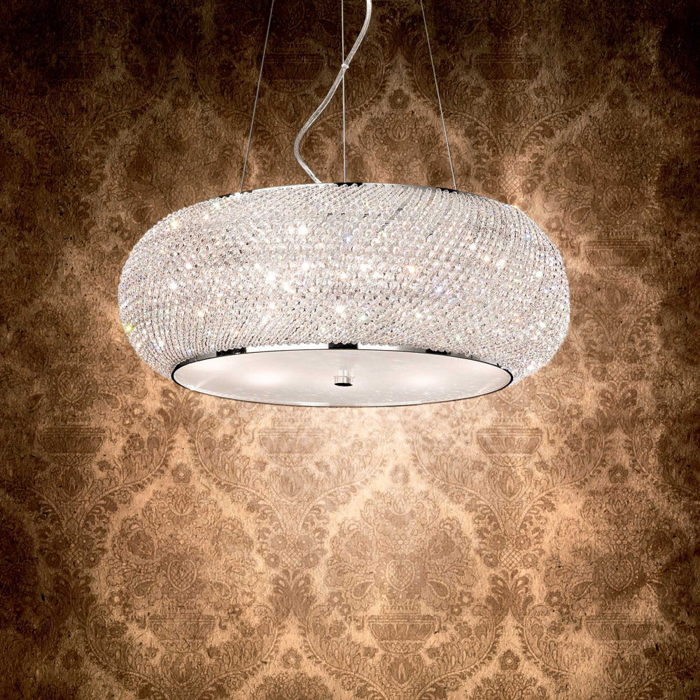 Buy Pendant Lights Australia Pasha' Sp10 Pendant 10 Lights Crystal - 082