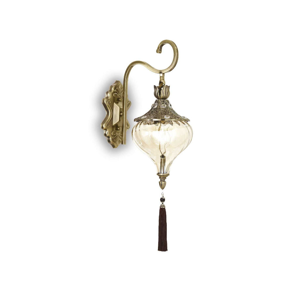 Buy Wall Sconce Australia Harem Ap1 Wall Sconce Antique Brass Metal - 1159