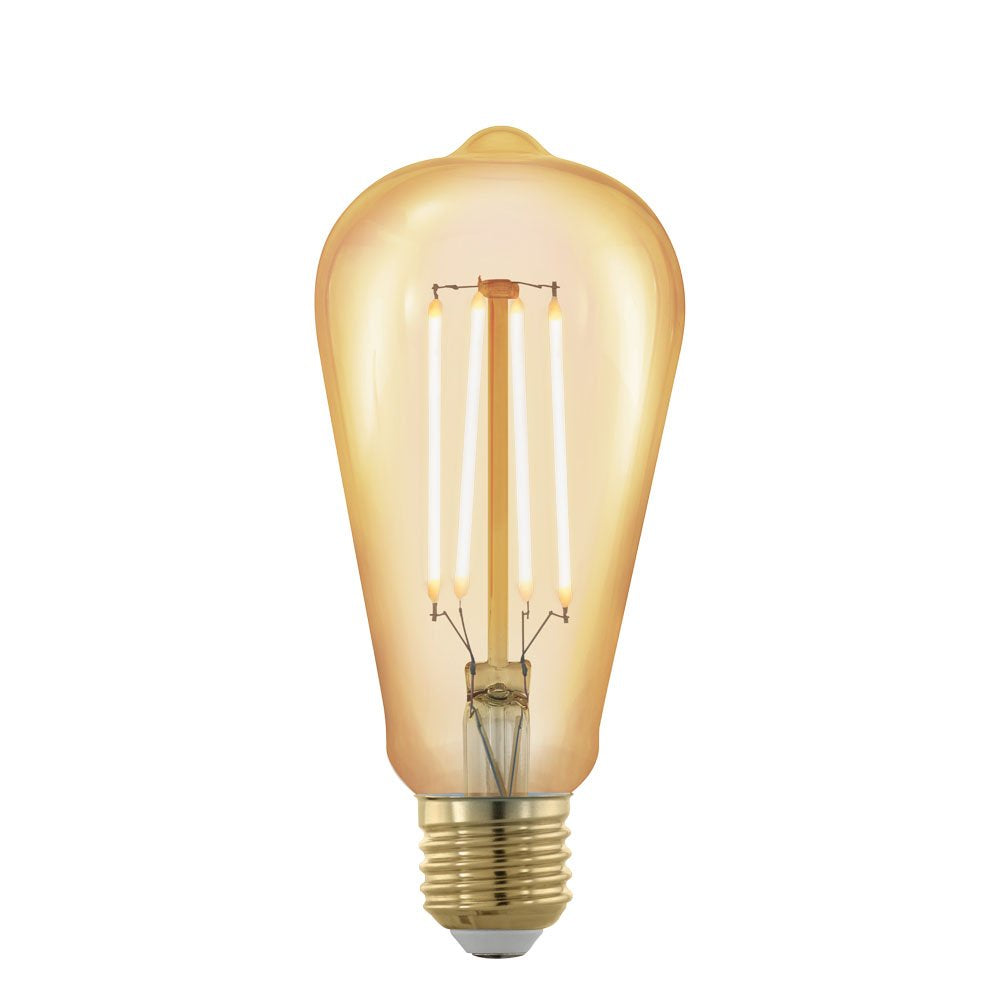 Filament Pear Dimmable Vintage LED Globe 240V 4W ES Amber 1700K - 11696