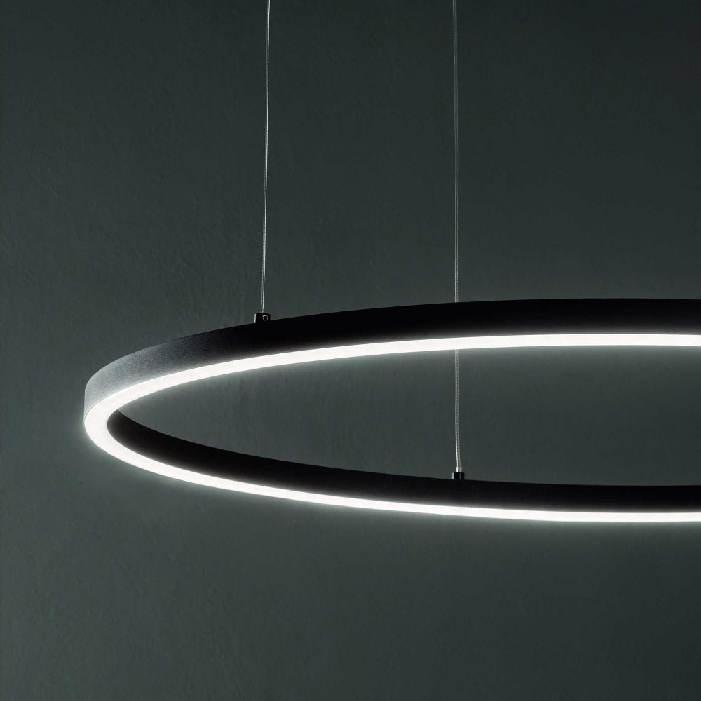 Buy LED Pendants Australia Oracle Slim Sp Round LED Pendant W700mm Aluminum 3000K / Dali - 3044