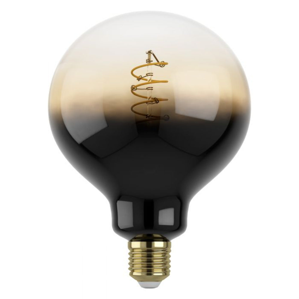 Filament Dimmable LED G125 Globe Bulb 240V 4W ES Brown Transparent Glass 1700K  - 12556
