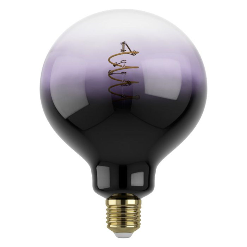Filament Dimmable LED G125 Globe Bulb 240V 4W ES Purple Transparent Glass 1800K  - 12557