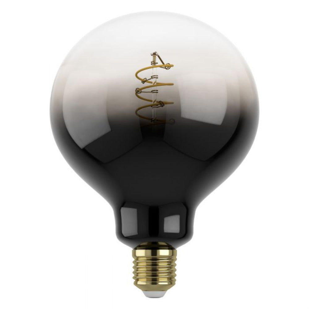 Filament Dimmable LED G125 Globe Bulb 240V 4W ES Grey Transparent Glass 1800K  - 12589
