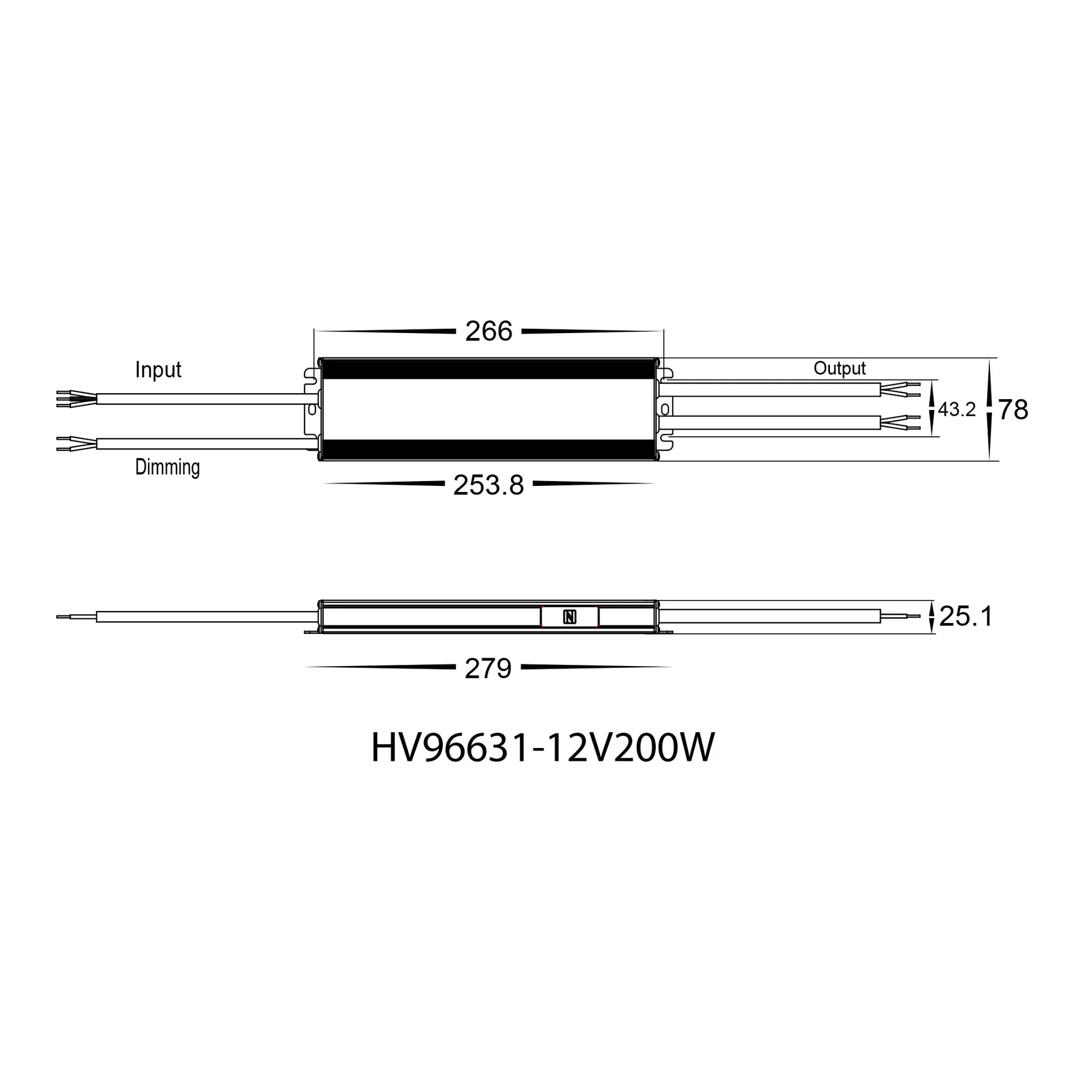 Buy LED Drivers Australia Triac Dimmable Indoor LED Driver 12V DC 200W Grey Aluminium / Dali - HV96631-12V200W