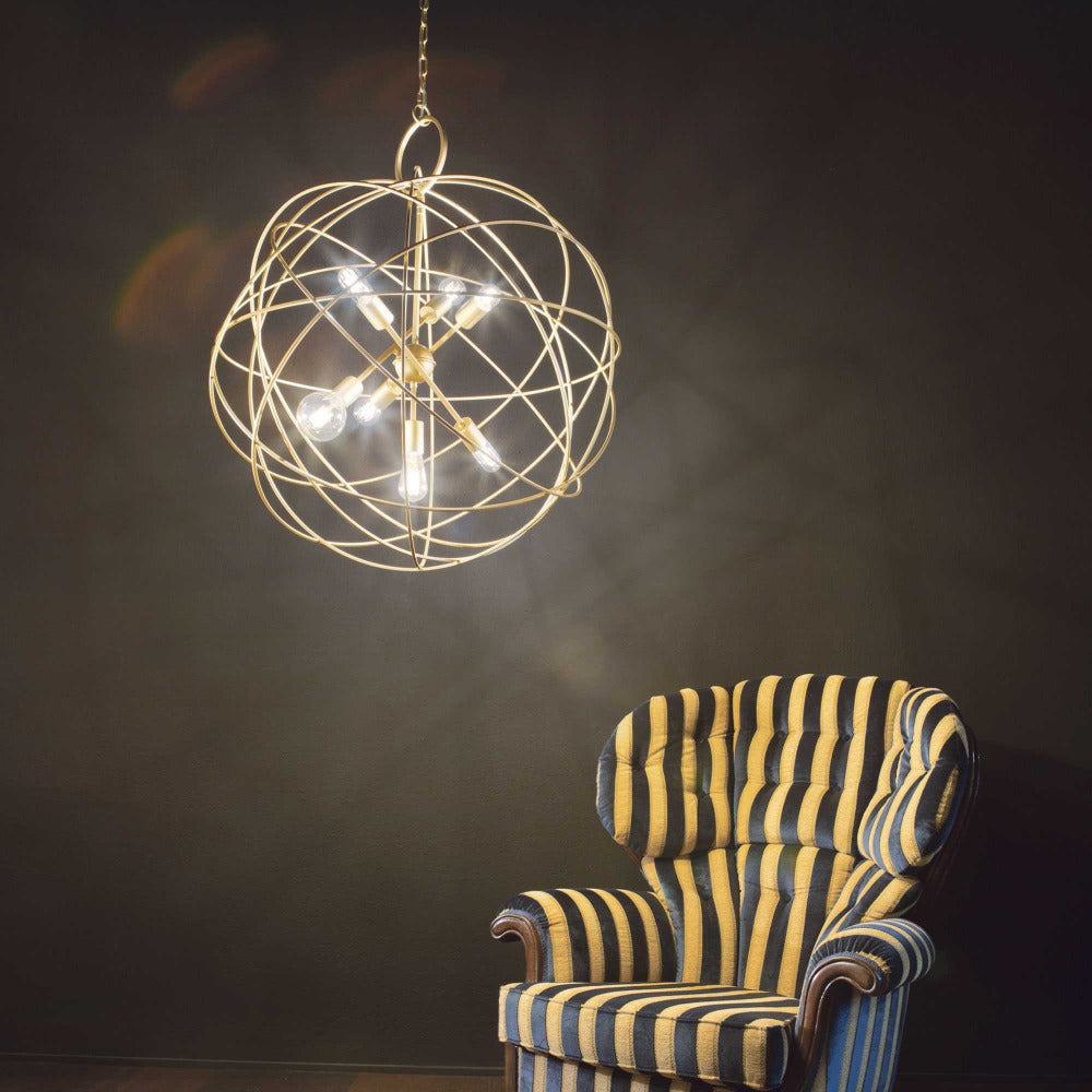 Buy Pendant Lights Australia Konse Sp6 Pendant 6 Lights Gold Metal - 156026
