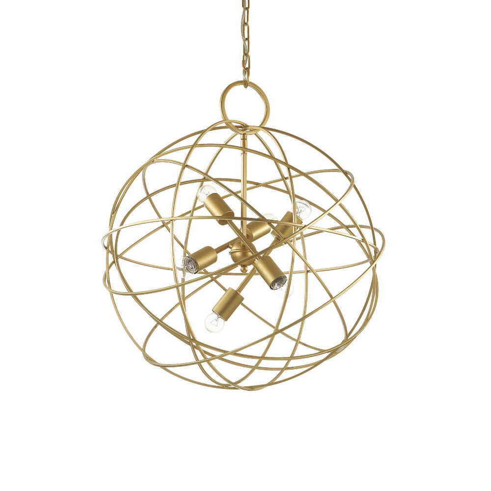 Buy Pendant Lights Australia Konse Sp6 Pendant 6 Lights Gold Metal - 156026