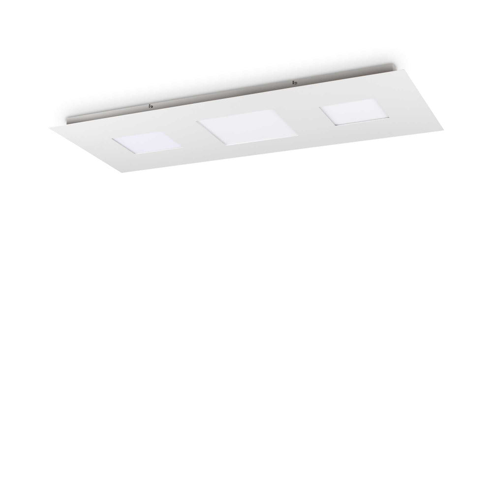 Buy Flush Mount Lights Australia Relax Pl Flush Mount Light W1100mm White Metal 3000K - 255941