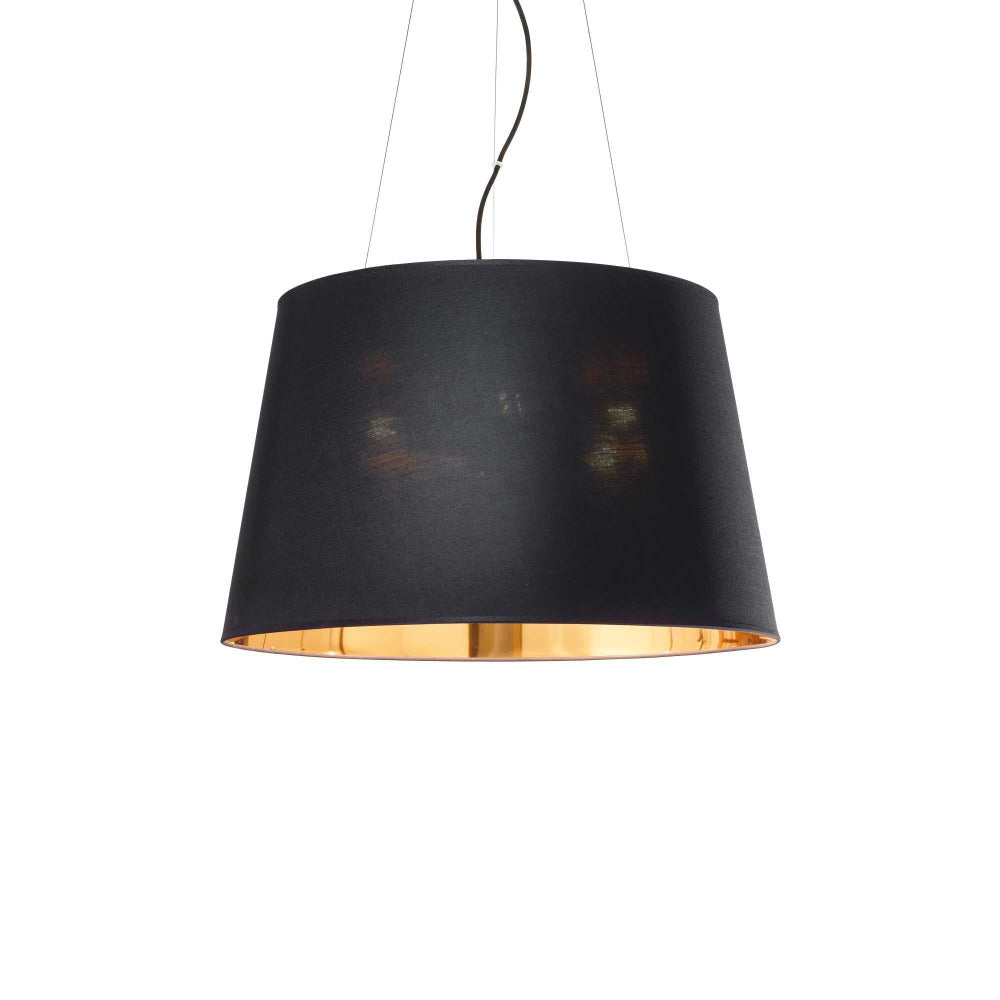 Buy Pendant Lights Australia Nordik Sp6 Pendant 6 Lights Matt Black Metal / Fabric - 161662