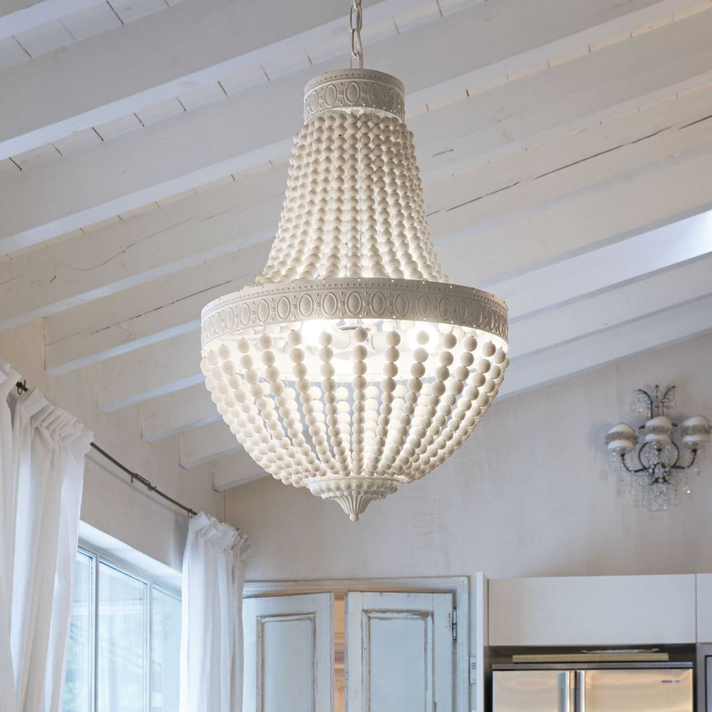 Buy Pendant Lights Australia Monet Sp6 Pendant 6 Lights White Metal - 162751