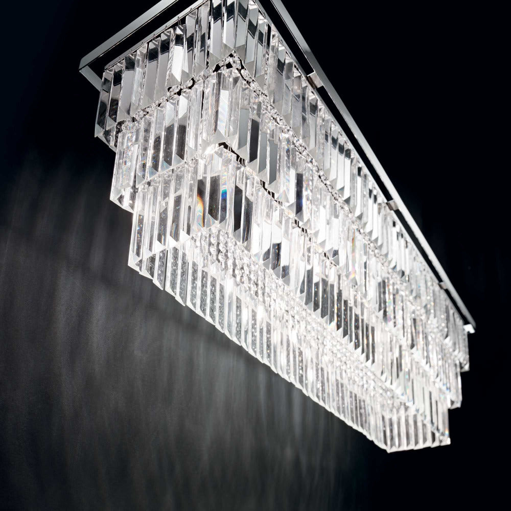 Buy Crystal Pendant Lights Australia Martinez Sp8 Crystal Pendant 8 Lights Metal / Crystal - 21358
