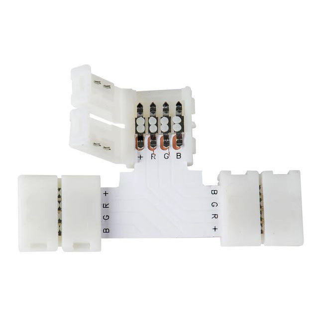 Buy Accessories & More Australia T-Shape RGB Connectors White - HV9943-T-RGB