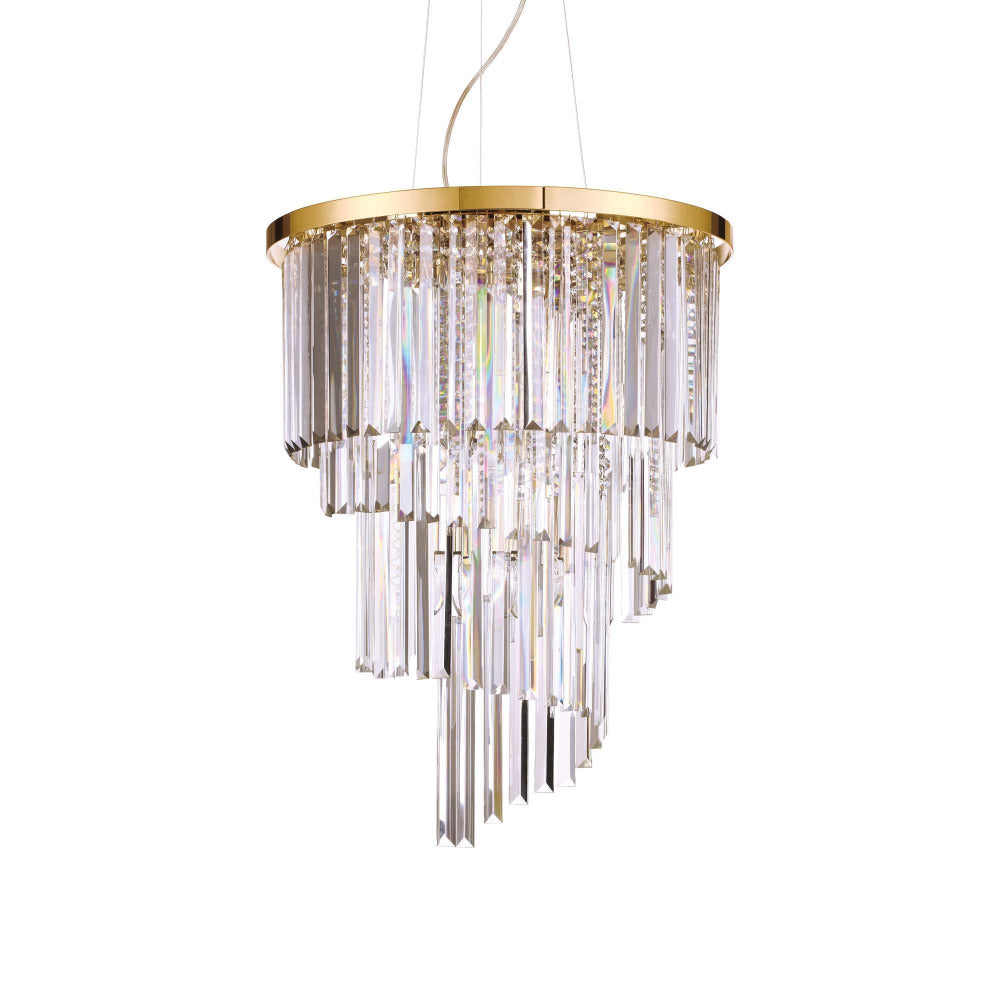 Buy Crystal Pendant Lights Australia Carlton Sp12 Crystal Pendant 12 Lights Metal / Crystals - 166247