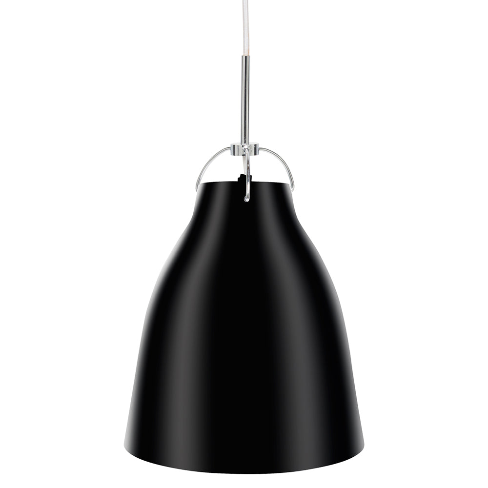 Buy Pendant Lights Australia Finn 250mm Gloss Metal Pendant Black - 18675/06