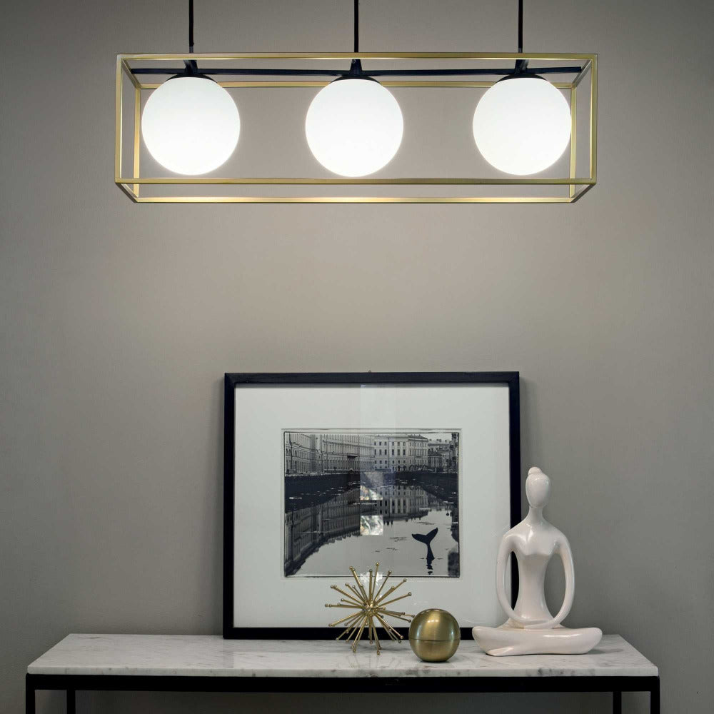 Buy Pendant Lights Australia Lingotto SP3 Pendant 3 Lights Brass Metal - 198125