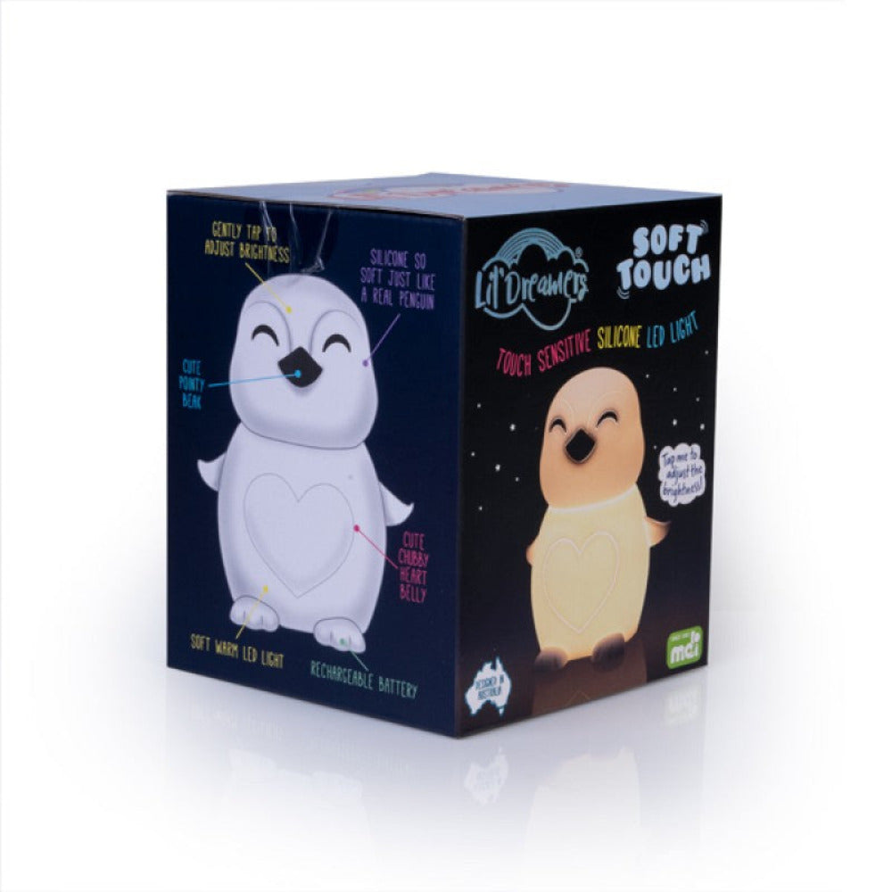Lil Dreamers Kids Lamp Penguin Soft Touch LED Light - RS-LTL/P