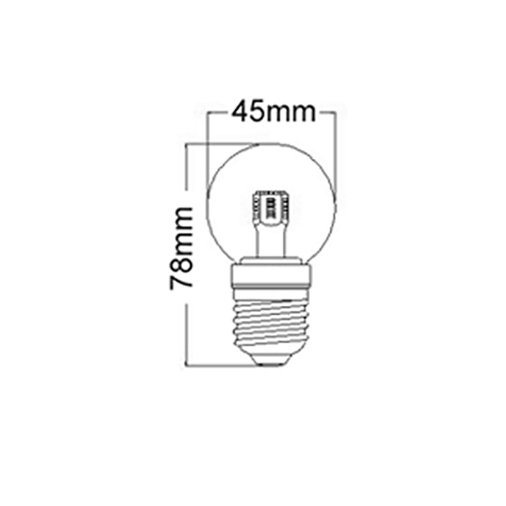 Buy LED Globes Australia Fancy Round LED Globe ES 4W 240V Frosted Glass 5000K - FR13