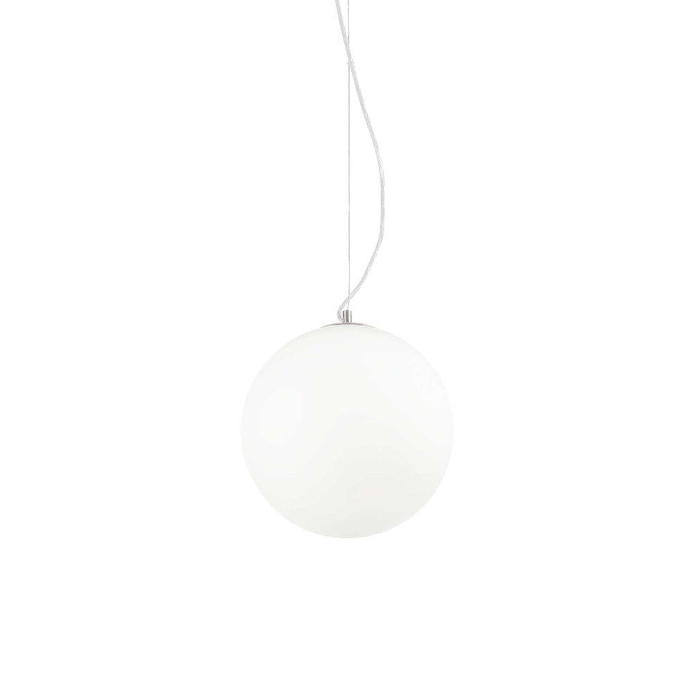 Buy Pendant Lights Australia Mapa Bianco Sp1 Pendant Light W300mm White Metal & Glass - 009087