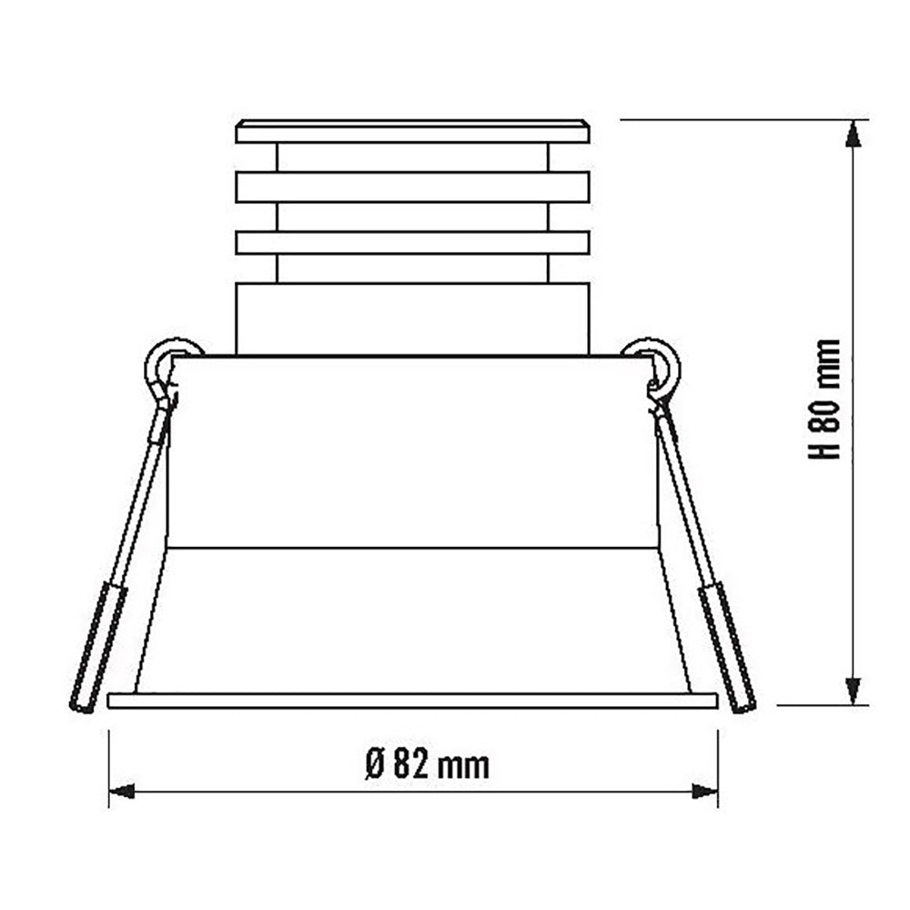 Buy Recessed LED Downlights Australia Unifit Fixed Recessed LED Downlight 10W White Aluminium 3 CCT - S9008TC2WH