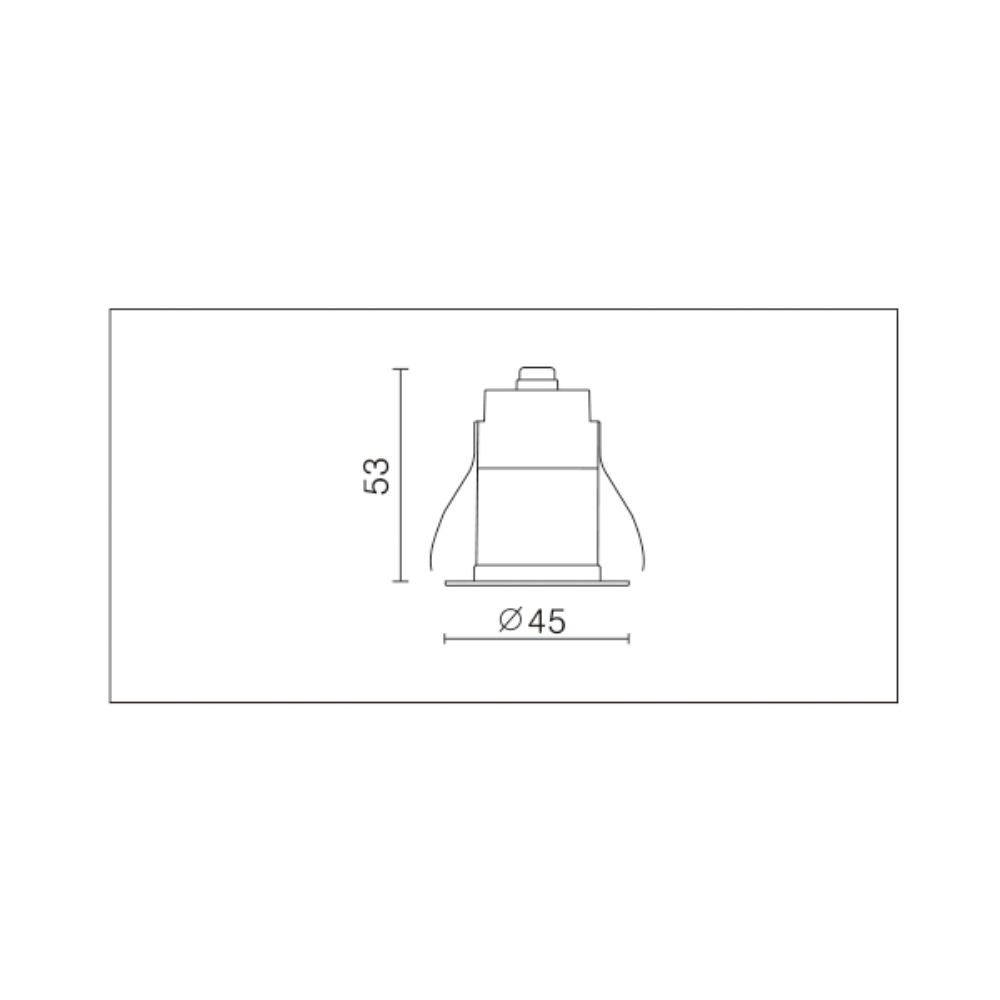 Buy Recessed LED Downlights Australia Recessed LED Downlight W45mm White 3000K - VBLDL-370-1-30