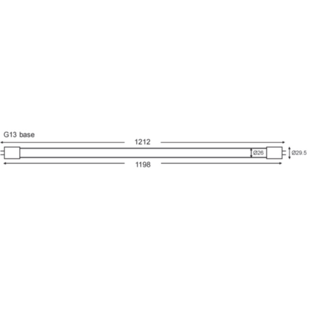 Buy LED Tubes Australia LED Tube G13 240V 22W Pink - VBLFT-T8-4-MDT