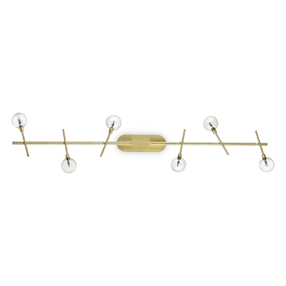 Buy Bathroom Vanity Lights Australia Maracas Pl6 Bathroom Vanity 6 Lights Brass Metal - 200361