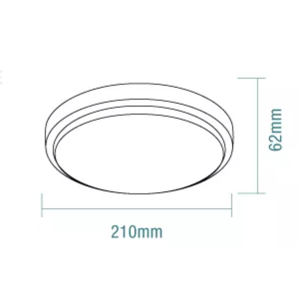 Round Cove II LED Bunker Light With Sensor 15W White 3 CCT - MLXCR34615S