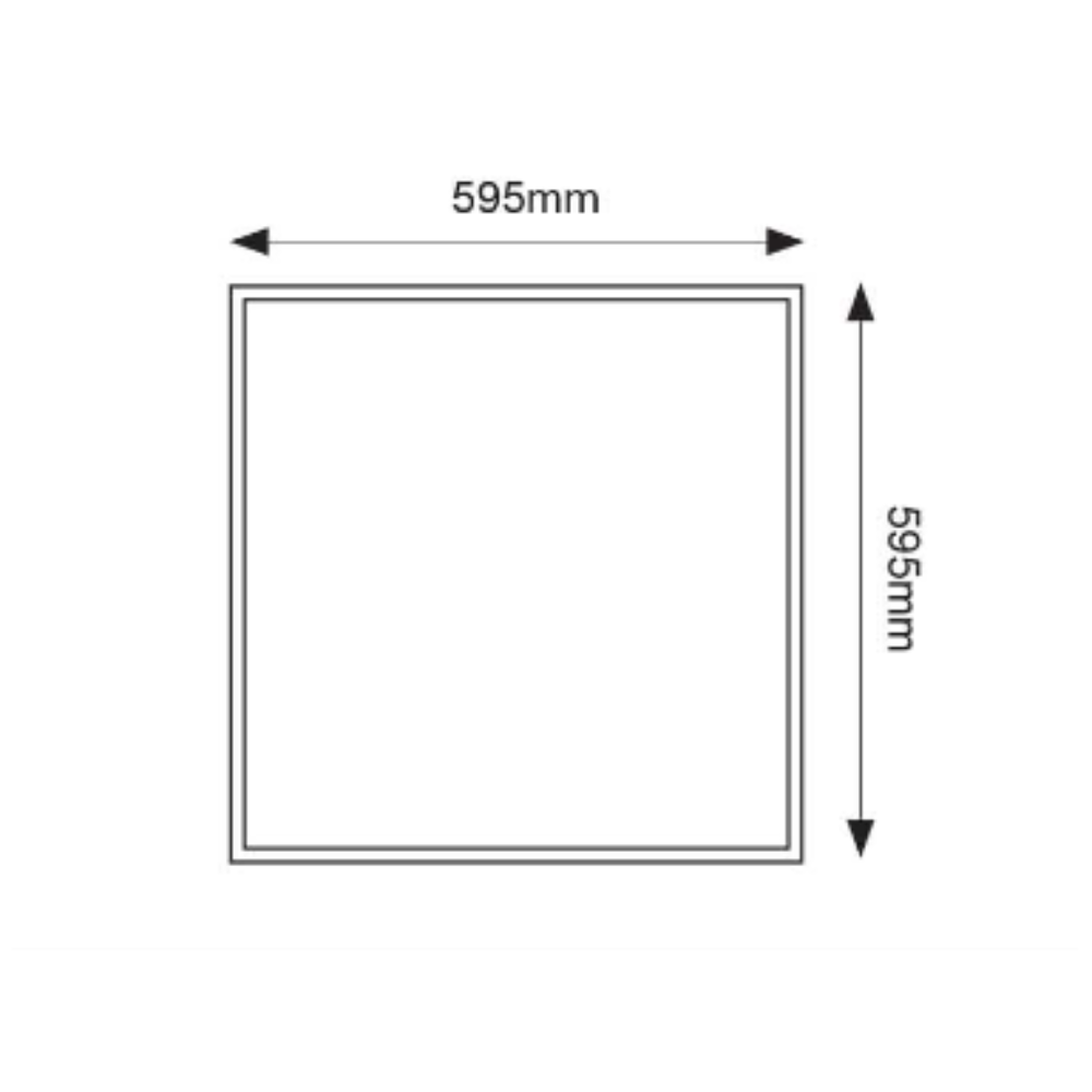 LED Panel Light W595mm 40W White TRI Colour - TLPA606TCW