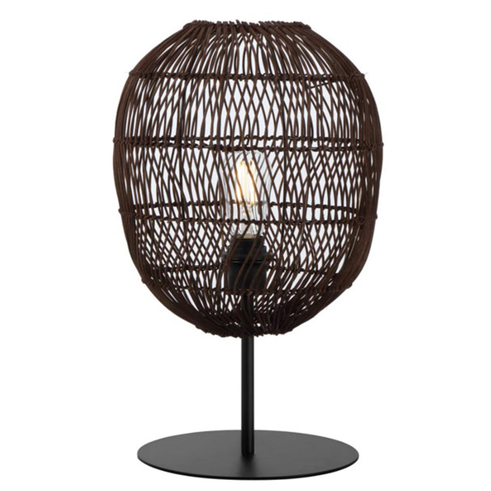 Buy Table Lamps Australia RANA Table Lamp W300mm Brown Rattan - RANA TL30BRW