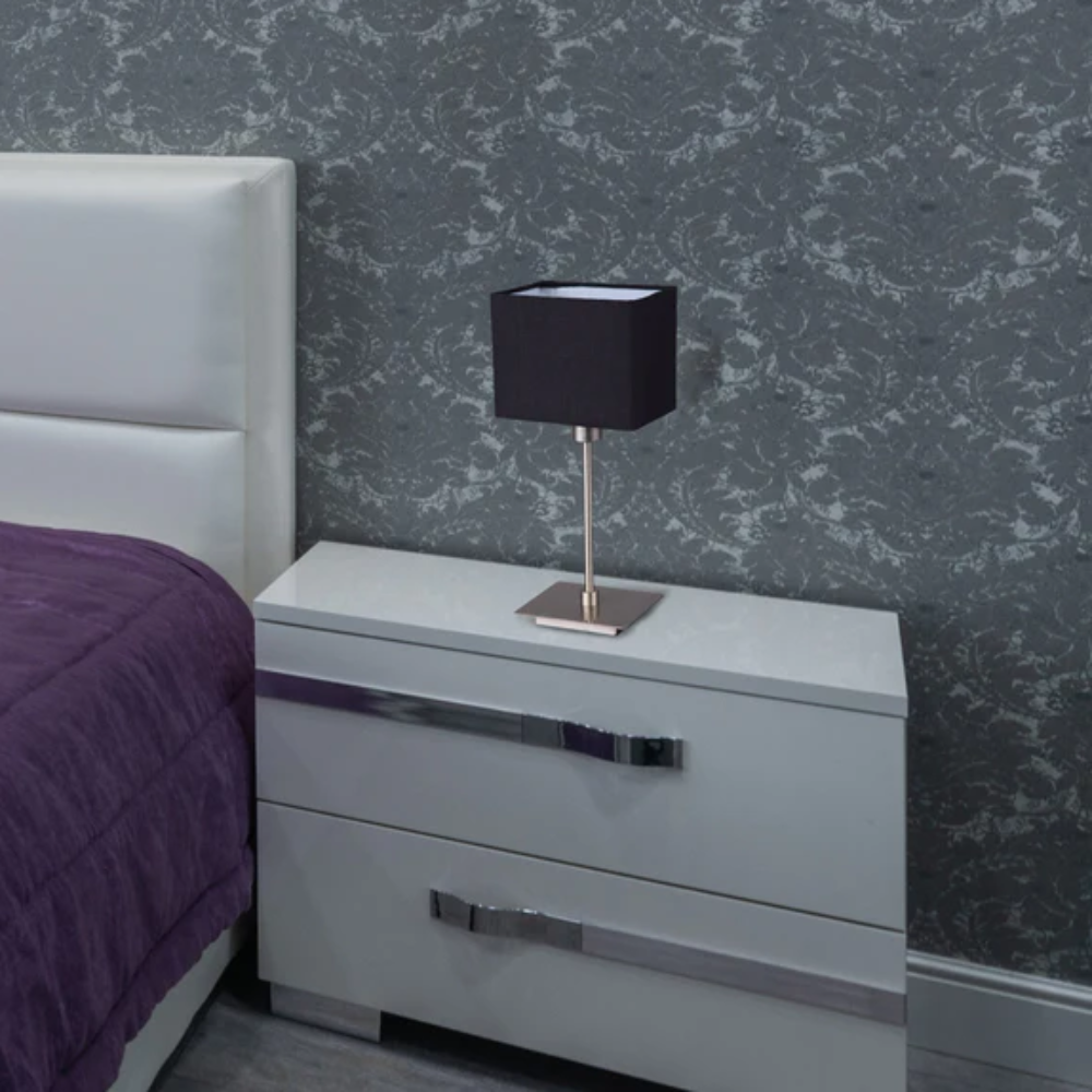Buy Table Lamps Australia Pueblo Set of 2 Table Lamp Black Fabric - LL-14-0240B