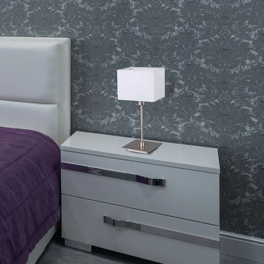 Buy Table Lamps Australia Pueblo Set of 2 Table Lamp White Fabric - LL-14-0240W