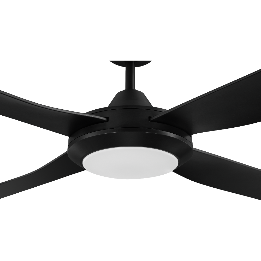 Buy AC Ceiling Fans Australia Bondi 48" LED 20W AC ABS Ceiling Fan Black - 203623