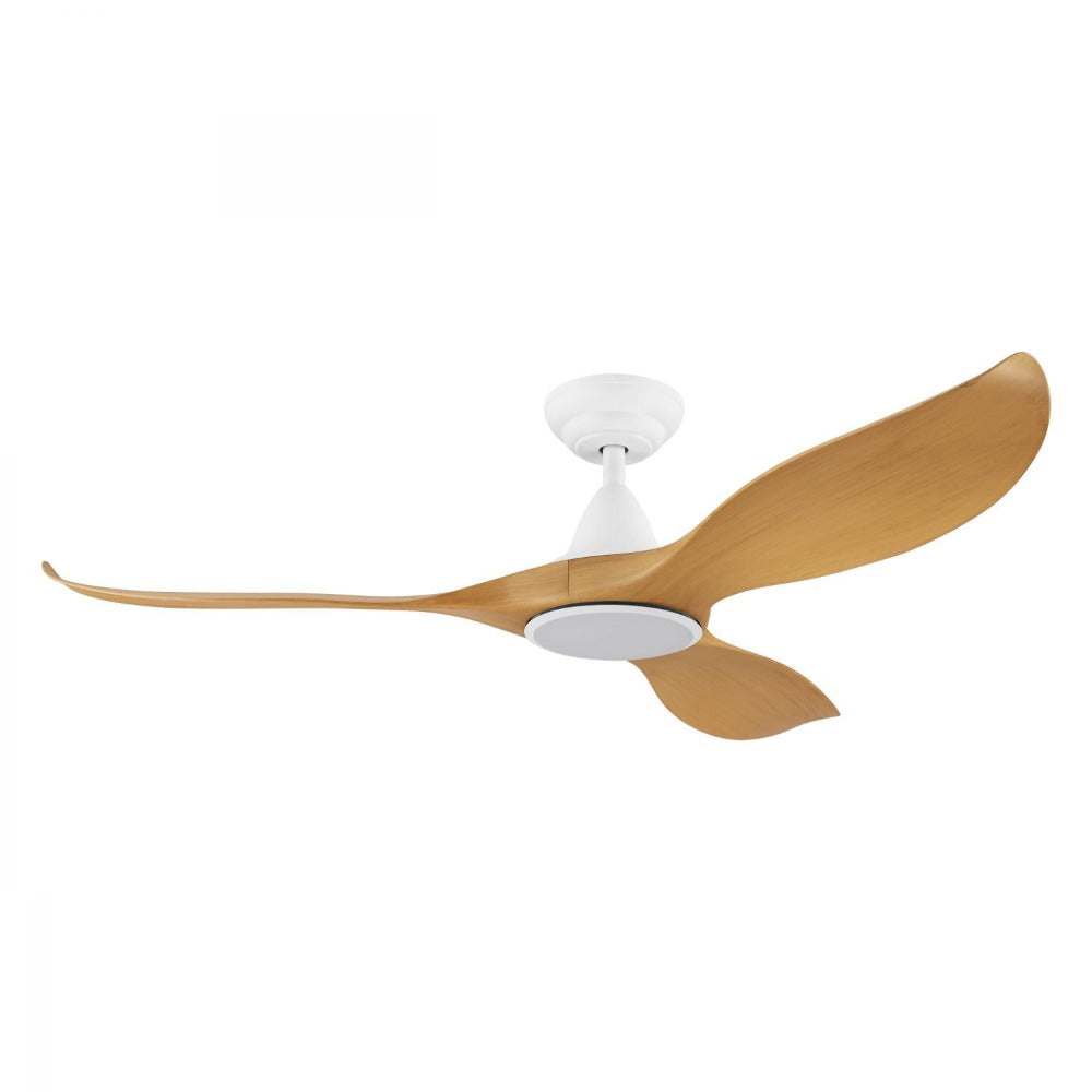 Buy DC Ceiling Fans With Light Australia Noosa 52" DC Fan ABS Light Bamboo Finish & White - 204115