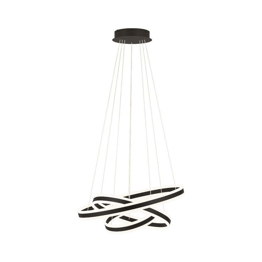 Buy LED Pendants Australia Tonarella 177W LED Pendant Black / Satined - 205027