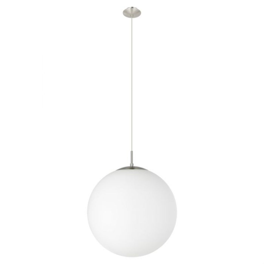 Buy Pendant Lights Australia Rondo 1 Light Pendant Satin Nickel Steel - 205242