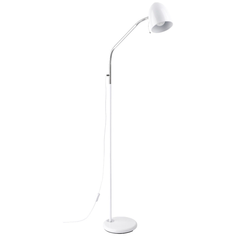 Lara 1 Light Floor Lamp White - 205281N
