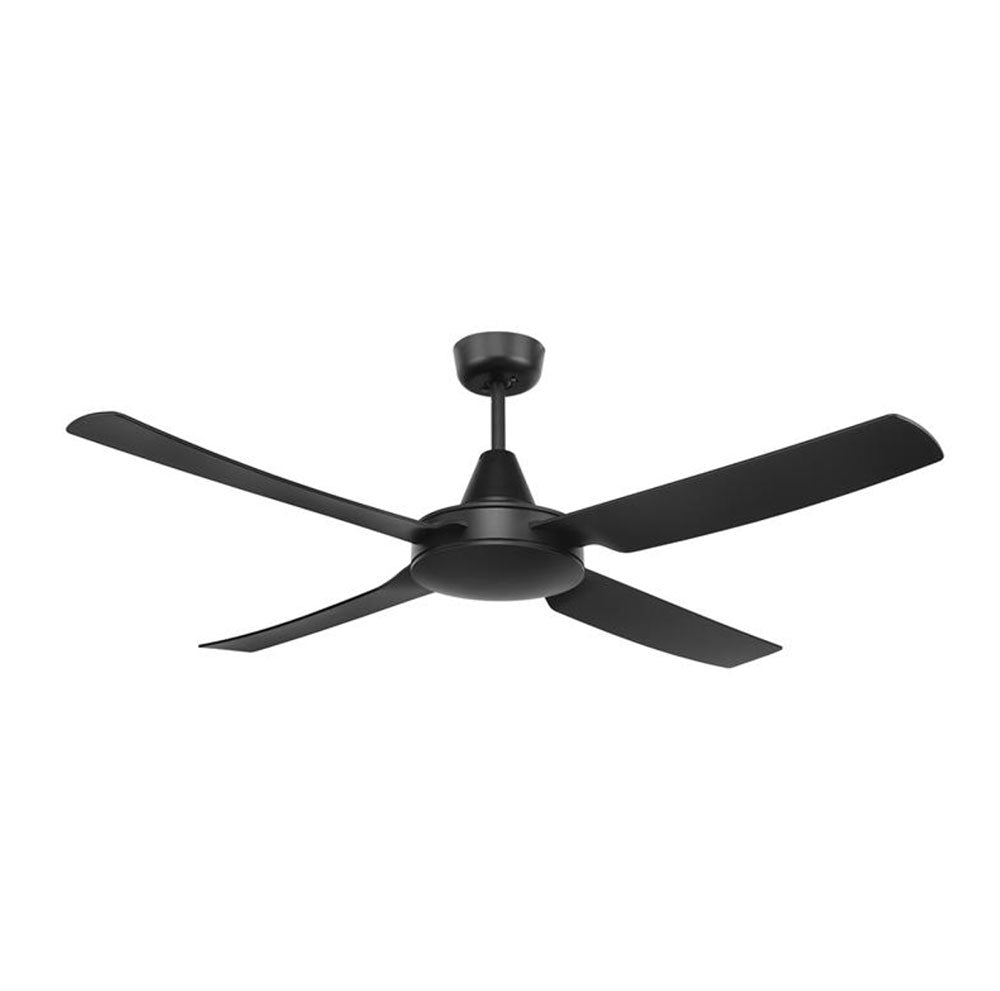 Buy AC Ceiling Fans Australia Cruze 52'' ABS Ceiling Fan Black With Black Blades - 20530/06