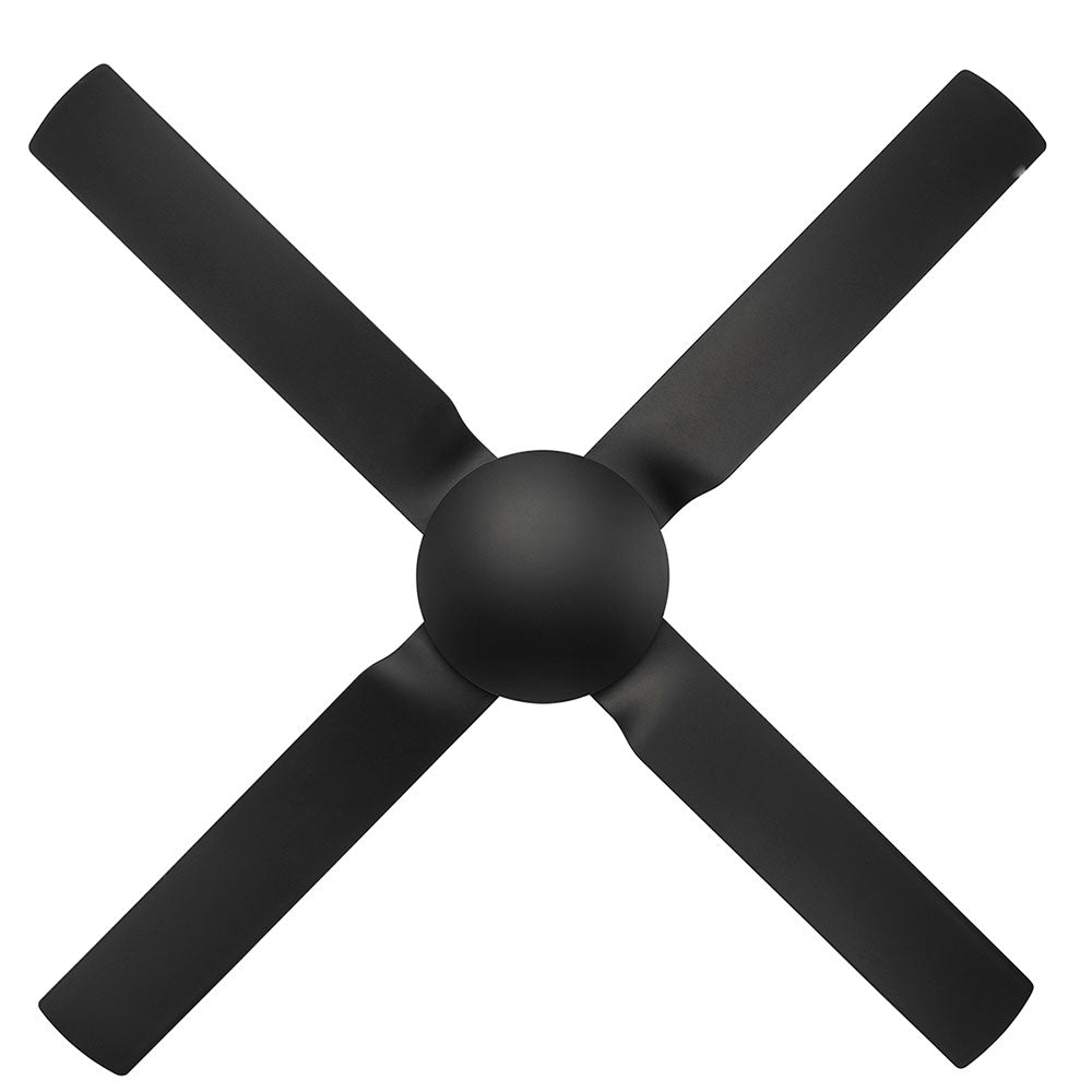 Buy AC Ceiling Fans Australia Cruze 52'' ABS Ceiling Fan Black With Black Blades - 20530/06