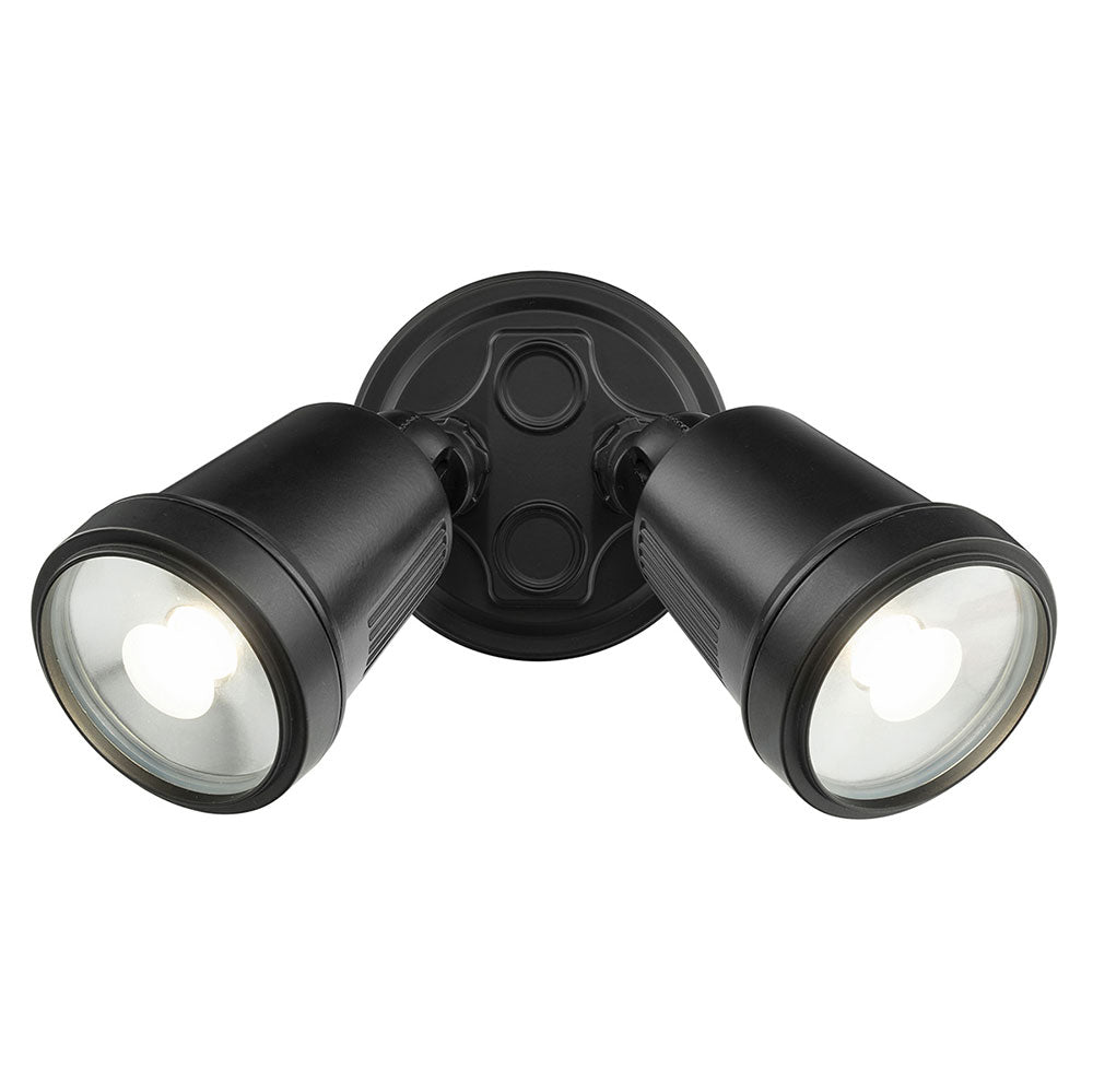 Hunter Trio 2 Light CCT LED Floodlight Black - 20622/06