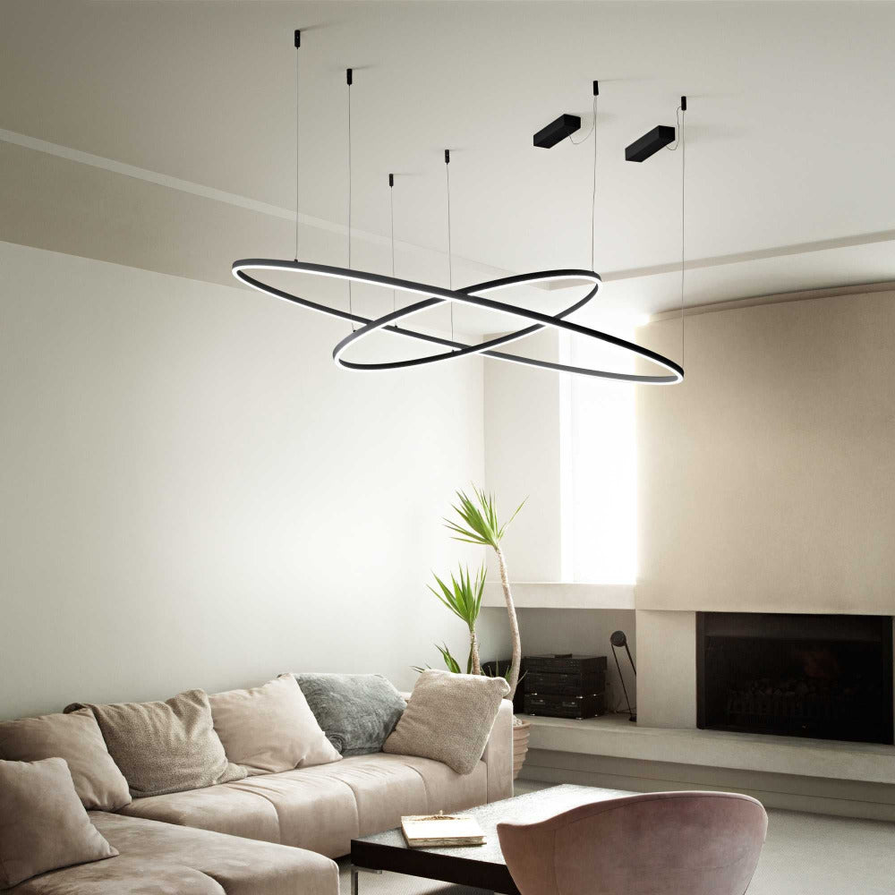 Buy LED Pendants Australia Oracle Slim Sp Round LED Pendant W1500mm Aluminum 3000K - 2659