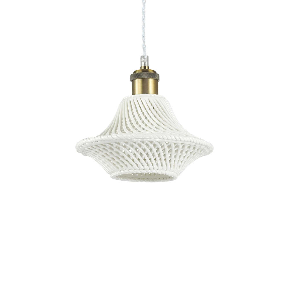 Buy Pendant Lights Australia Lugano Sp1 Pendant Light W210mm White Metal / Ceramic - 206806