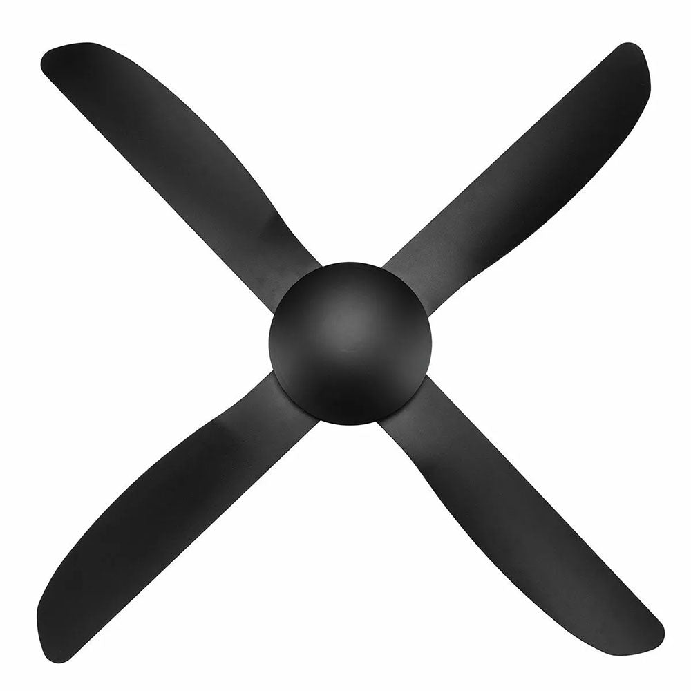 Buy AC Ceiling Fans Australia VECTOR-II AC Ceiling Fan 52" Matt Black Moulded ABS Blade - 21548/06