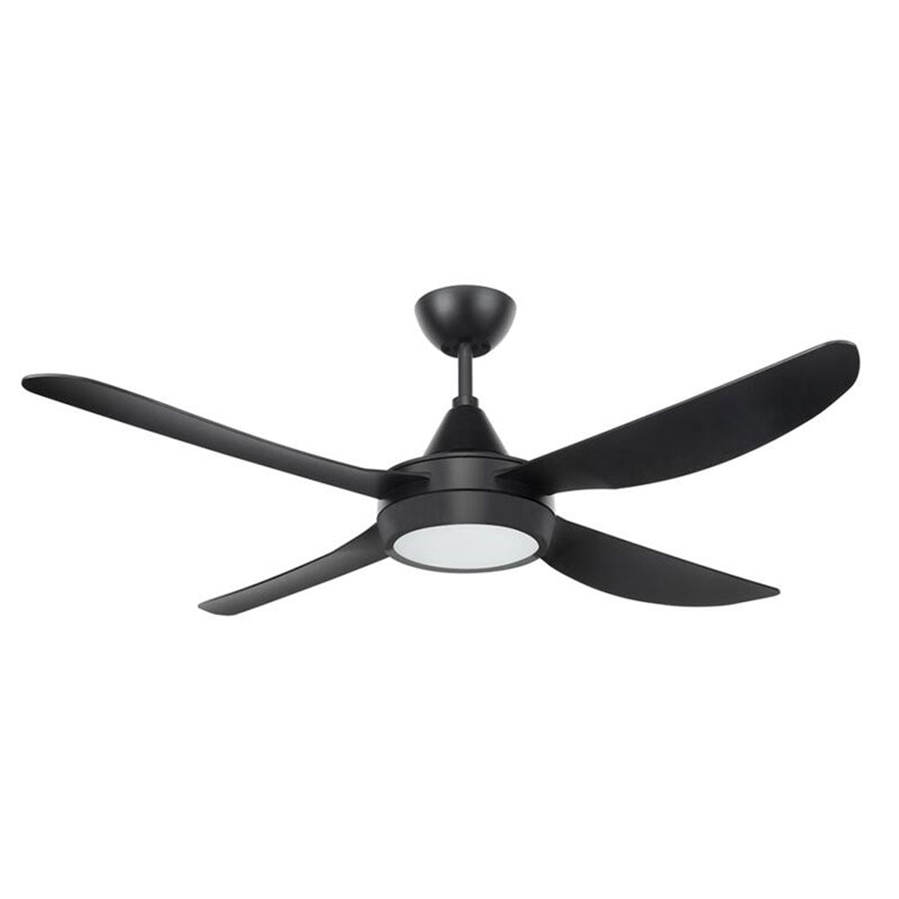 Buy AC Ceiling Fans With Light Australia VECTOR-II AC Ceiling Fan 52" Matt Black LED Light Matt Black - 21549/06