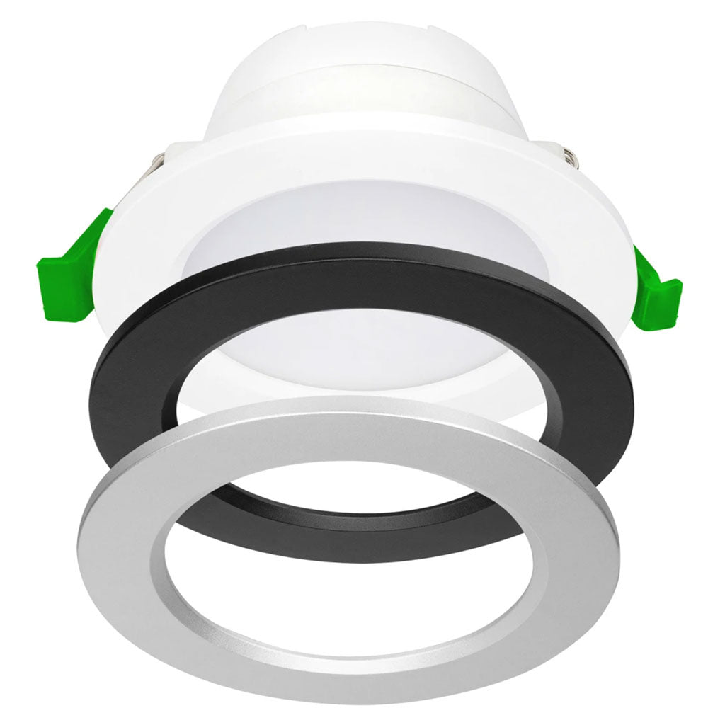 Buy Recessed LED Downlights Australia UNI Recessed LED Downlight W115mm 8W White Plastic 3 CCT - 21931/05